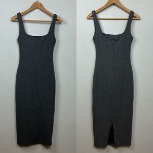 NUDE Gray Midi Dress